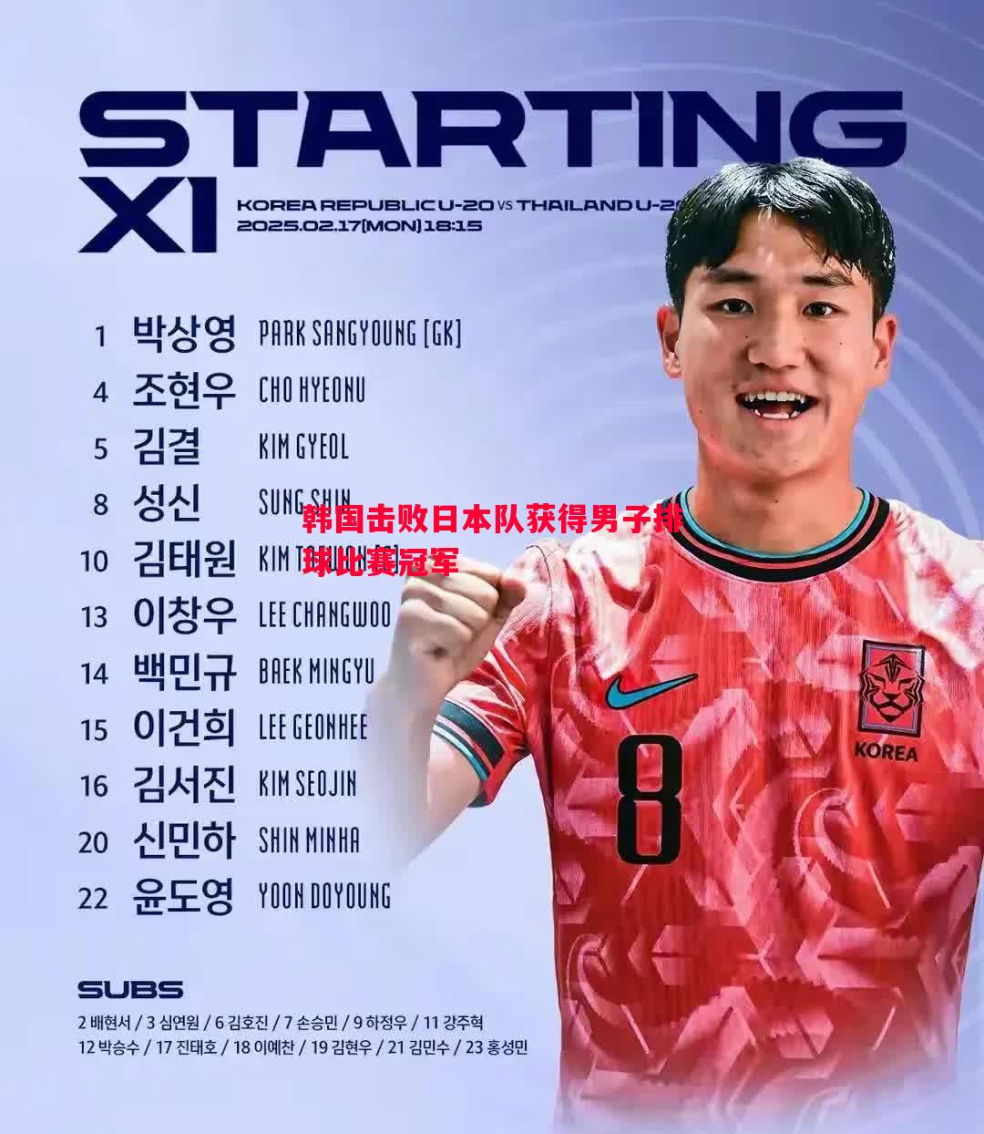 韩国击败日本队获得男子排球比赛冠军 韩国击败日本队获得男子排球比赛冠军