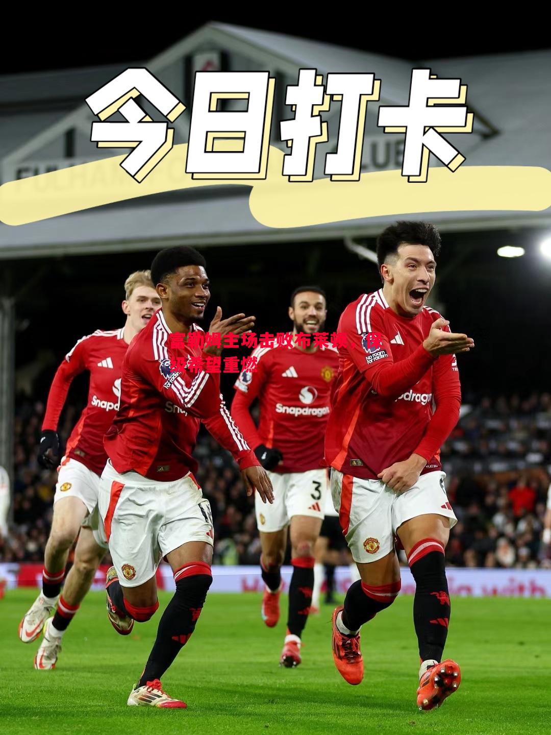 富勒姆主场击败布莱顿,保级希望重燃 富勒姆主场击败布莱顿,保级希望重燃