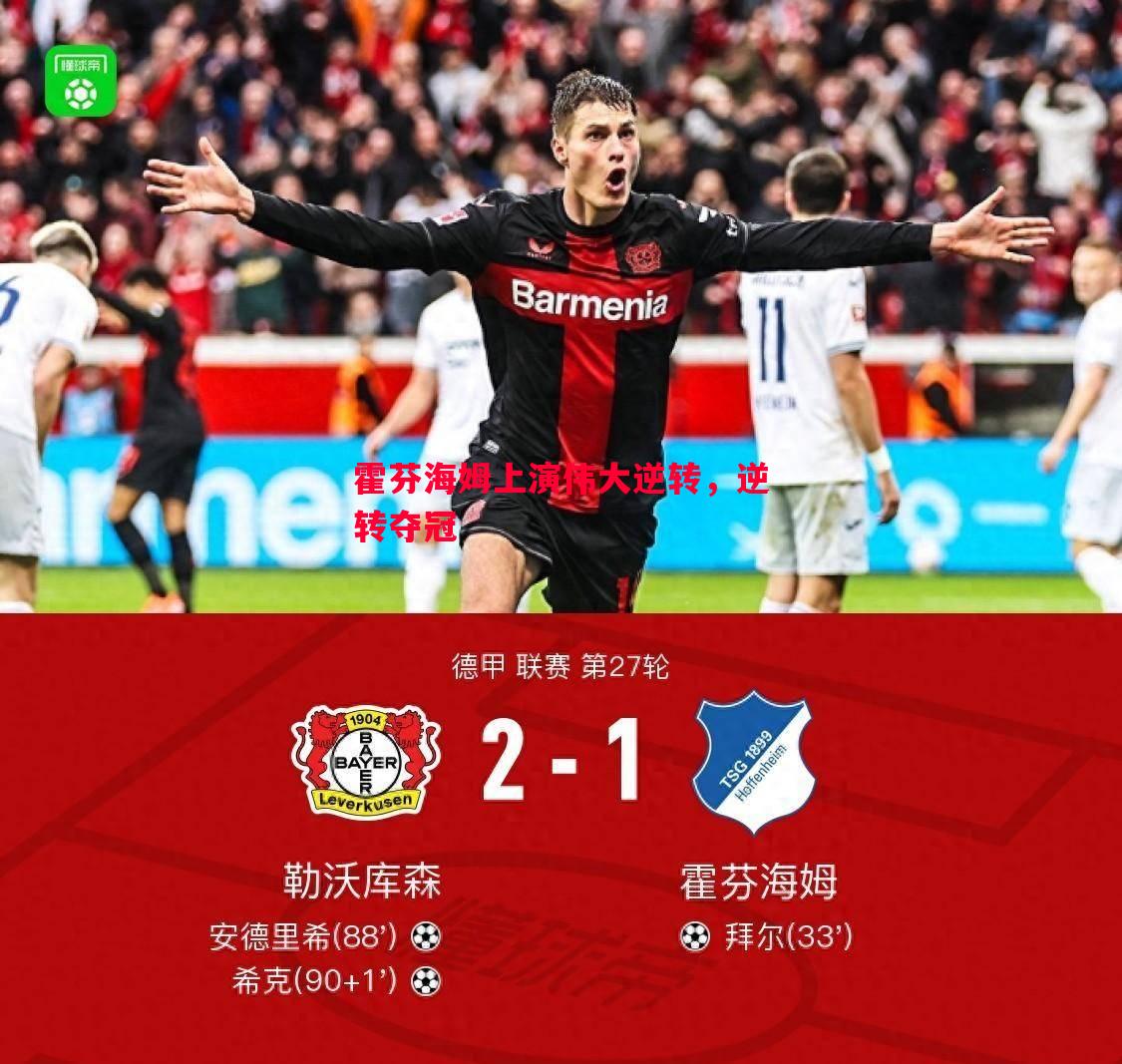 霍芬海姆上演伟大逆转,逆转夺冠 霍芬海姆上演伟大逆转,逆转夺冠